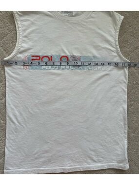 Polo by Ralph Lauren Kids/BoysWhite Sleeveless Tee with  Logo Print/M